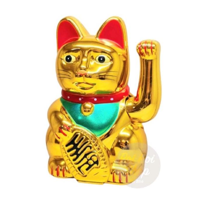 [LARISS] Kucing Hoki/Patung Kucing Pembawa Rezeki/Boneka Kucing Hoki Tinggi 12,5Cm PREMIUM