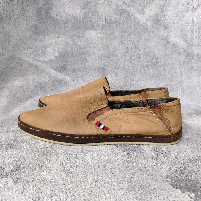SEPATU STEFANO ROSSI LEATHER SLIP ON SECOND ORIGINAL LIKE NEW Shoes Pria Kasual Kerja