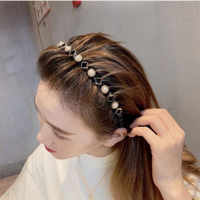 Bando Rambut Bando Mutiara Aksesoris Rambut Bando Korea