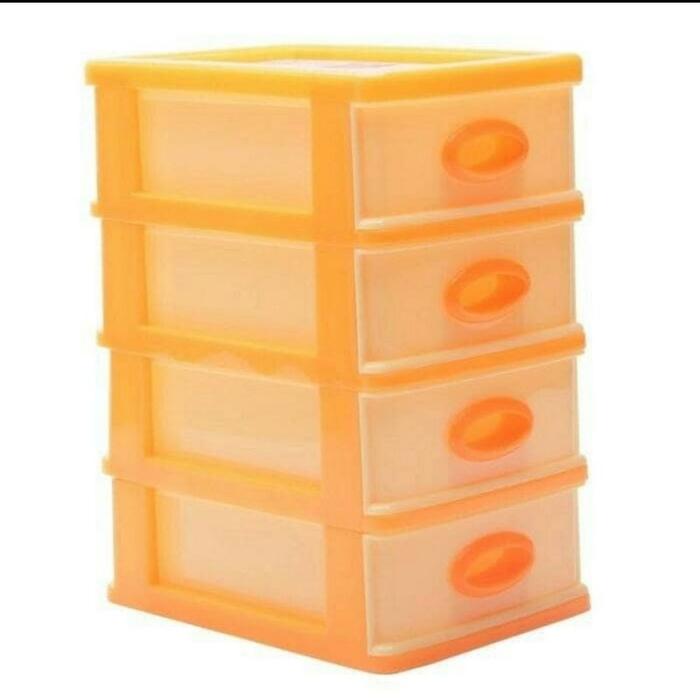 Laci Mini Container Susun 4 Shinpo 363-4 / Box Container Tempat Penyimpanan Plastik / Kotak Obat P3k