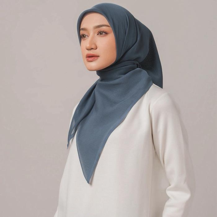 Napocut Plain Paris Premium, jilbab segi empat, Paris premium, Square Muslim Standar Kerudung Basic
