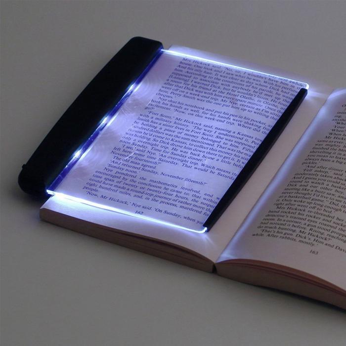 LED Book-Light Dimming Reading Light Travel Panel-lamp Portable