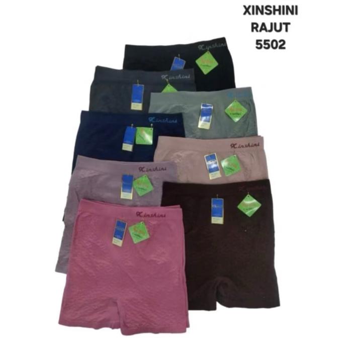 POp/ CD CELANA DALAM BOXER SHORT Pendek RAJUT IMPORT WANITA SEAMLESS TANPA JAHITAN SAMPING DEWASA / 