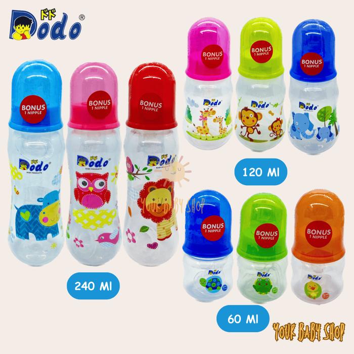 Dodo Streamline Feeding Bottle Botol Dot Susu Bayi Newborn Baby Easy Grip Tempat Minum Anak BPA Free