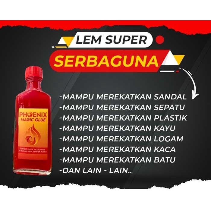Terbaru Lem Serbaguna Phoenix Magic Glue