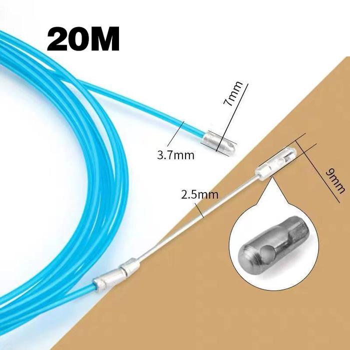 15/20 Meters Cable Puller Penarik Kabel Kabel Puler Alat Penarik Kabel Conduit