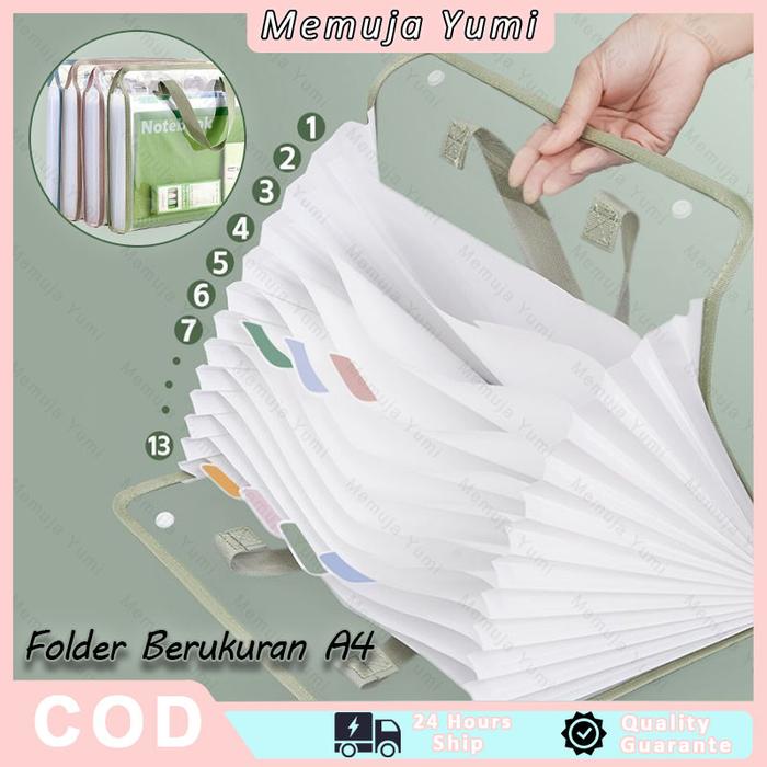 Folder Dokumen/Folder Dokumen Ukuran A4/Folder Dokumen Dengan 13 Kompartemen/Folder Dokumen PVC Deng