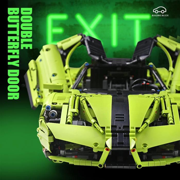 Mould King 13074 Car Model Compatible With MOC-46921 Ferraried Enzo
