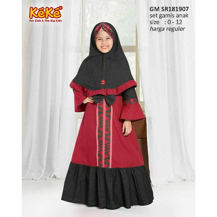 KEKE GAMIS ANAK GM SR 181907 MERAH