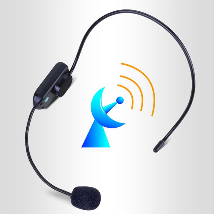 RadioFM Wireless Headset Microphone Handsfree Megaphone Mic for