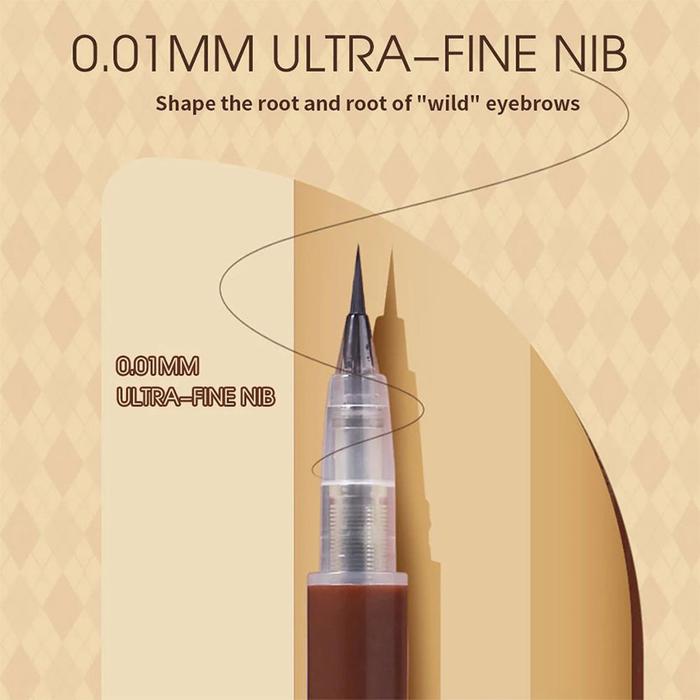 brow liner waterproof BIYA Eyebrow Eyelash Pen Cair Eyeliner Liquid Pensil Alis Natural 4D Bulu Mata