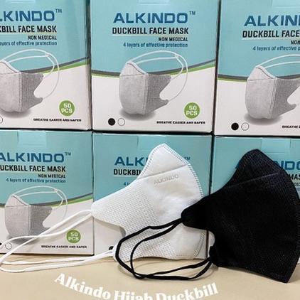 Masker Duckbill Garis Hijab Terbaru /Duckbill Hijab/ Masker Hijab