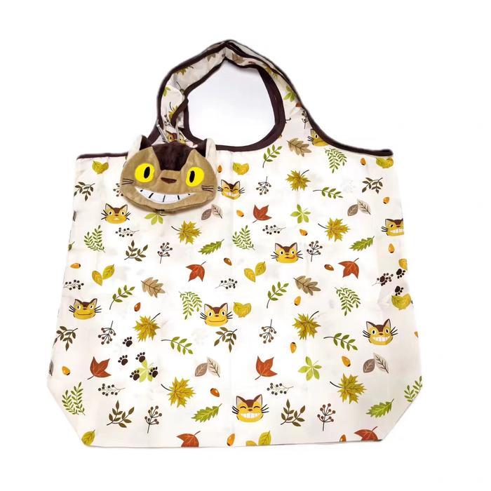 GHIBLI Studio Catbus Totoro Choklat Tote Shopping Bag Tas Belanja ORI