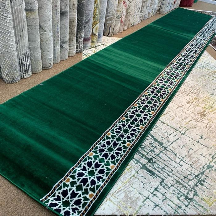 Karpet Mesjid / Karpet/Sajadah Mesjid  120X600Cm Tebal 1200 Embossed Lembut Motif Muslim Nyaman Teba