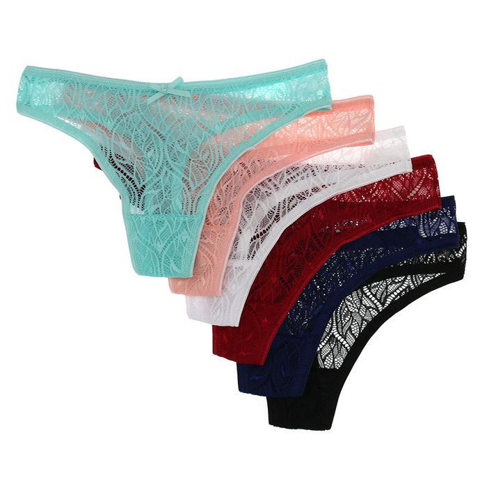 CELANA DALAM RENDA GSTRING TRANSPARAN LOW WAIST BIG SIZE C2320