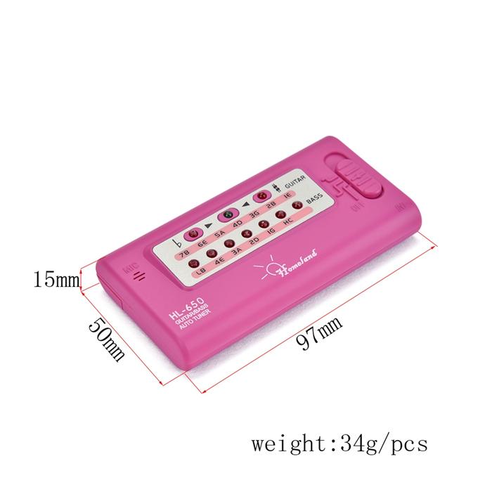 Tuner Gitar Elektronik Digital Tuner Kromatik Otomatis untuk Gitar