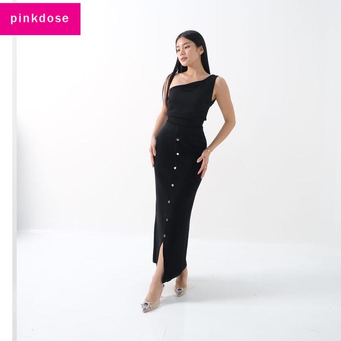 [Pinkdose] SPAN PAYUNG KNIT SKIRT IMPORT | Rok span payung rajut import | Rok Rajut Wanita Premium