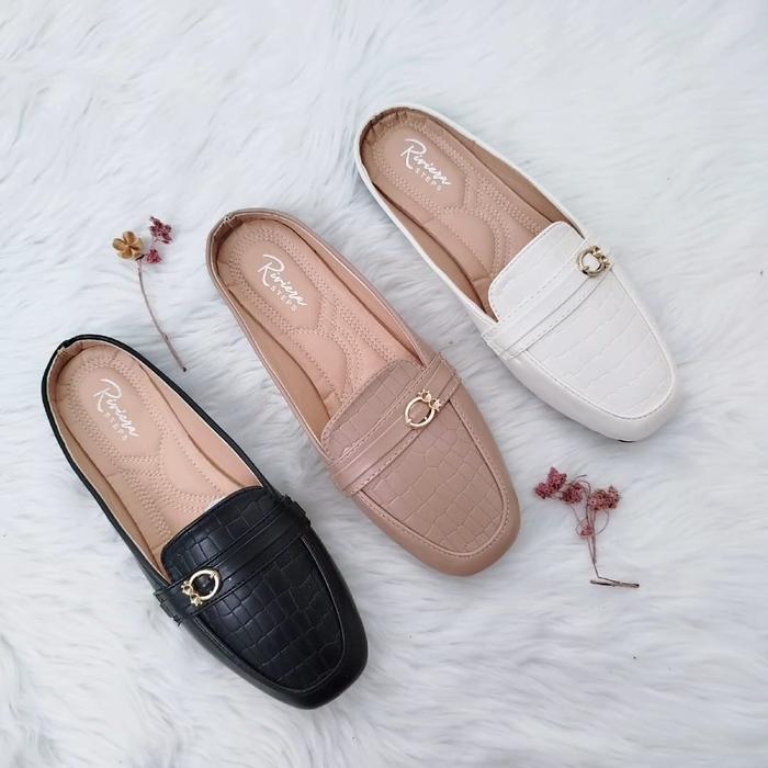 Velina Shoes - Jasmine Sandal Slip On Wanita Import Premium Comfy