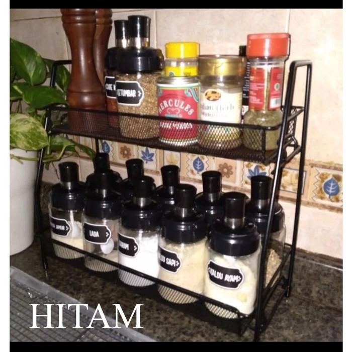 CNLI - rak dapur serbaguna rak bumbu dapur besi rak kosmetik rak susun multifungsi