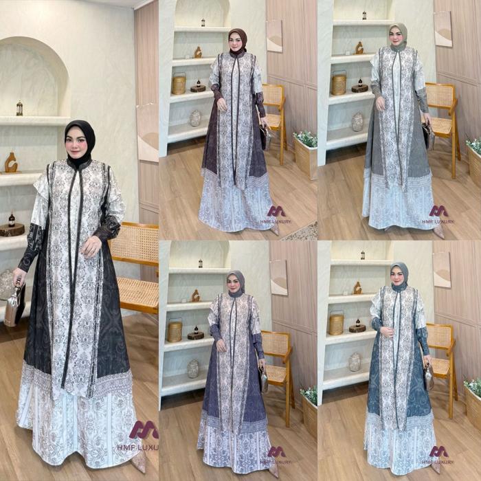 LuxuryFashion READY GAMIS DRESS WANITA SESHA NEW 2IN1 VOL 9 BY HMF LUXURY BEST SELLER!