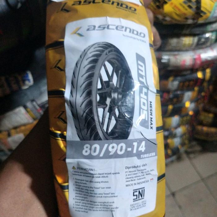 BAN LUAR ASCENDO 80/90-14 Tubles