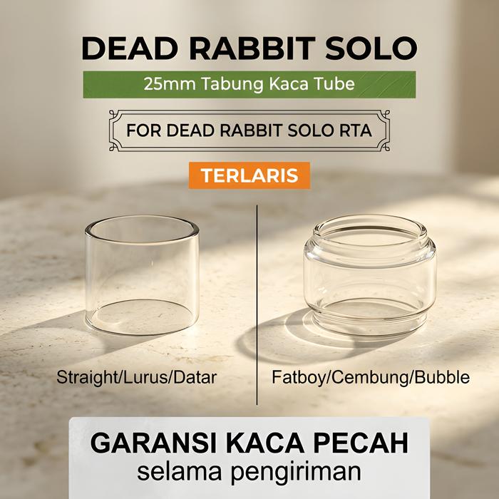 DISKON Glass Tank Dead Rabbit Solo Clear Bubble Sparepart 25mm