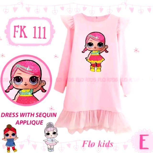 Dress anak sequin Fk 111 E