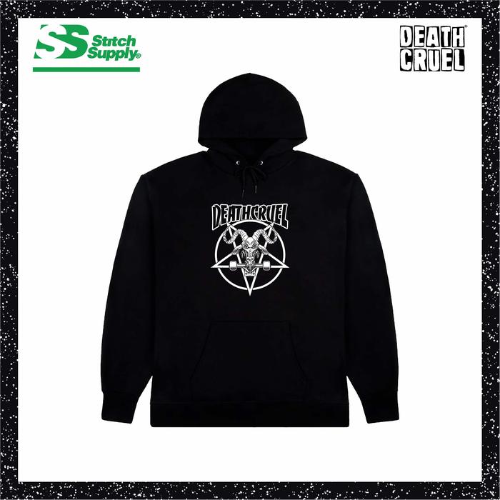 DEATHCRUEL Hoodie - Goat Skate - Sweater Stitch Supply Pullover Jaket Cotton