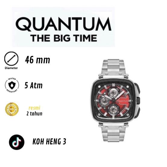 Quantum The Big Time Koh Heng 3 Jam Tangan Pria 46 mm 5 Atm Tahan Air Resmi 2 Tahun Garansi