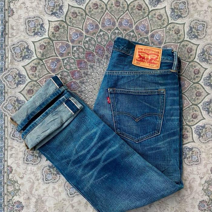 Celana jeans levis 501 selvedge vintage original