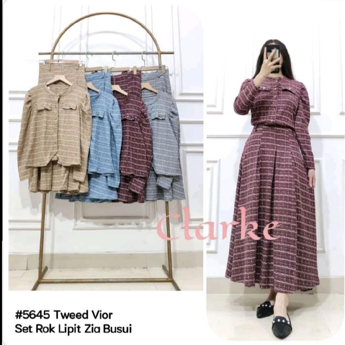 CLARKE ORI Set Rok Lipit Tweed
