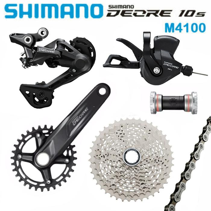 SHIMANO DEORE M4100 M5100 Groupset 1X10 Kecepatan MTB M5100 170Mm