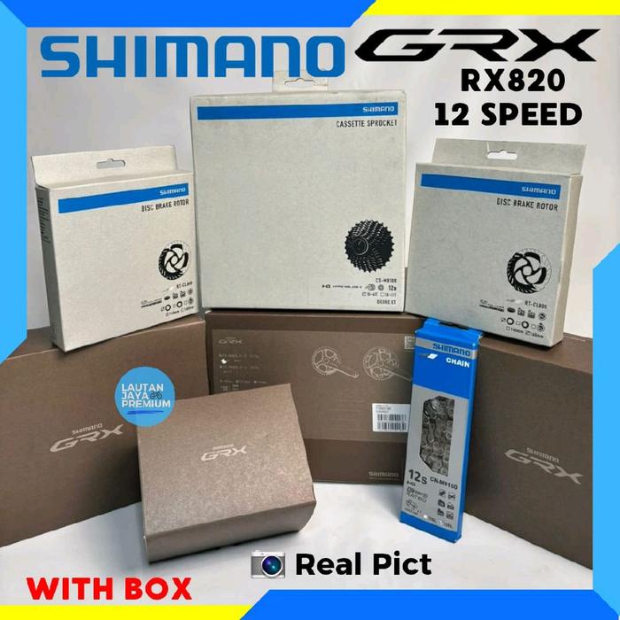 GROUPSET SHIMANO GRX RX820 12 SPEED CRANK 42T 170MM, CS 10-45T