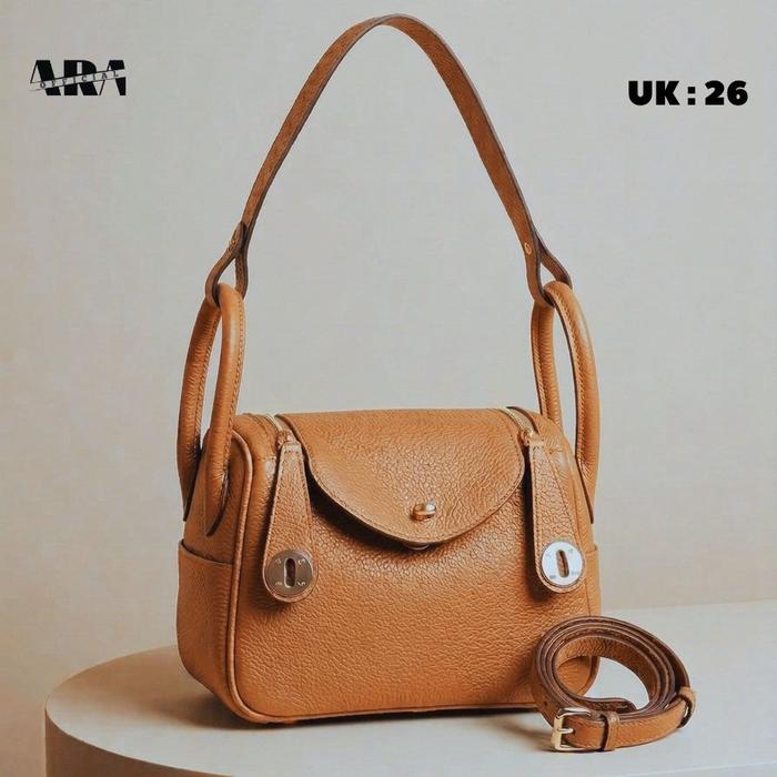 Kermes Lindy Himalaya Uk 26 Premium Warna Cokelat | Tas Selempang & Bahu Wanita Import
