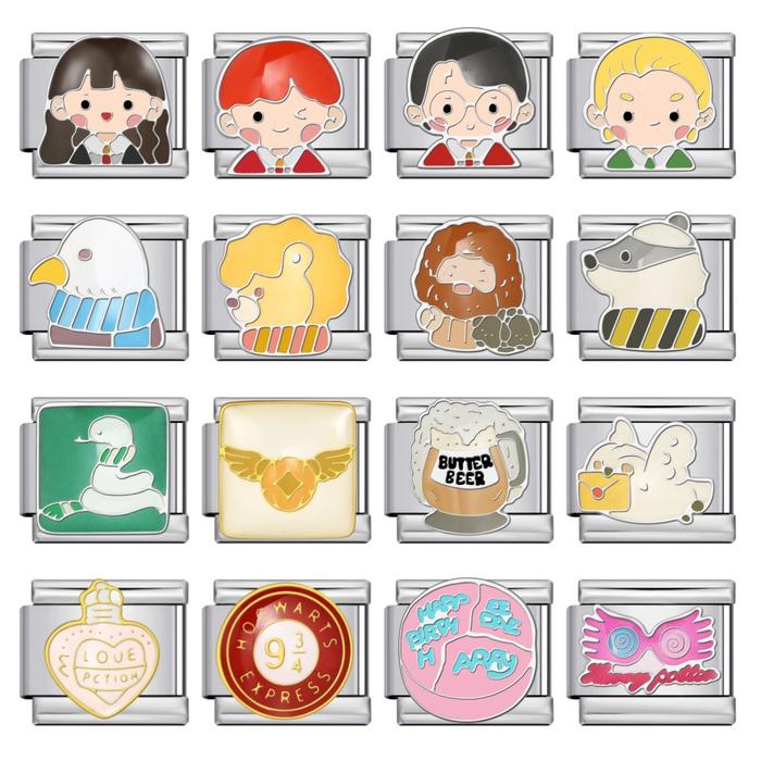 [HP] Italian Bracelet Charm Story Icon Film Hermione Harry Magic  Stainless italy