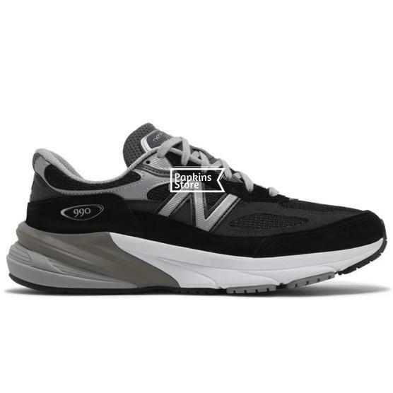 NB Balance 990 v6 Black Silver Sneakers Original