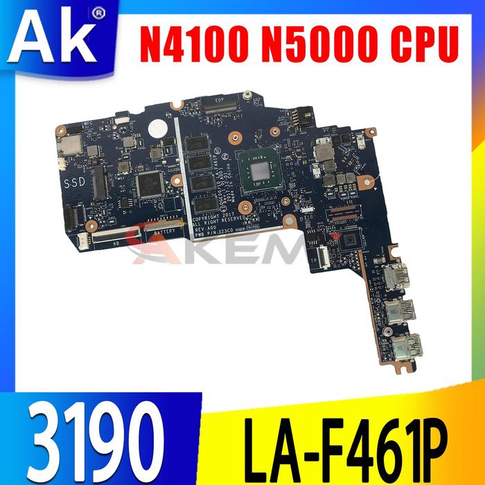 Untuk DELL INSPIRON 3190 2-In-1 Laptop Papan Utama CPU N4100 N5000