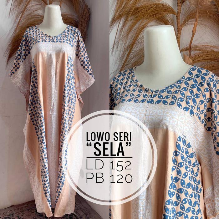 LAMOZA Daster Lowo Batik Cap Pekalongan Rayon Super Adem Busui Friendly Piyama Baju Tidur ALDA SELMA
