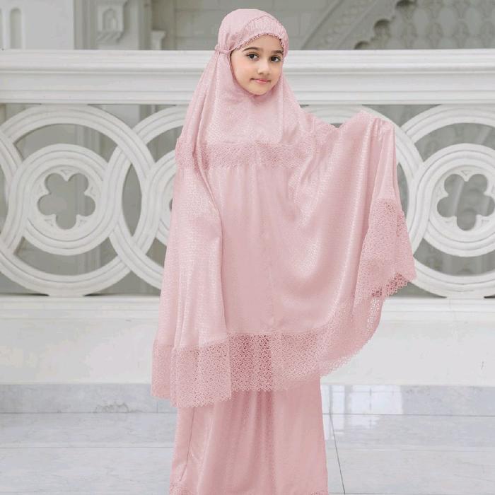 BUTTONSCARVES Safa Kids Prayer Robe - Pink