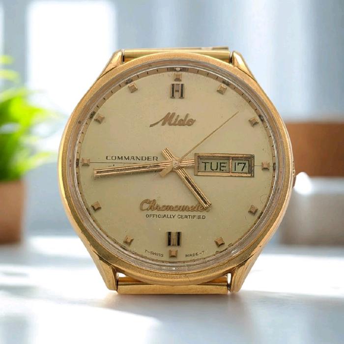 Mido Commander Date Day Original Second