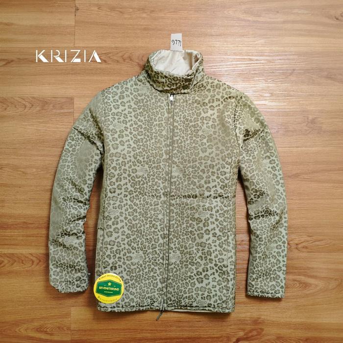 krizia leopard motif reversible woman jacket jaket