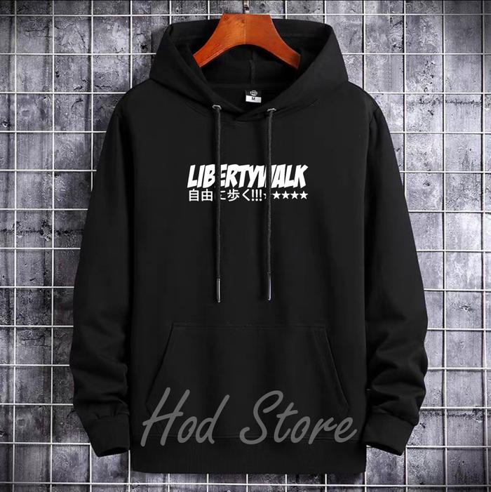 Sweater Hoodie Distro Casual Unisex Sablon Liberty Walk