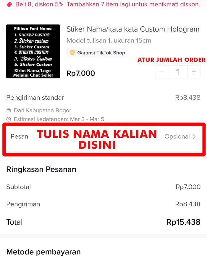 STIKER HOLOGRAM LOGO STIKER NAMA STIKER RACING [NTS]
