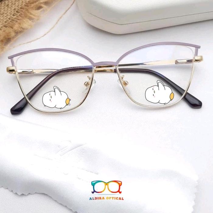 KECAMATA PHOTOCROMIC WANITA Minus & Fashion Normal  -  KEKINIAN DAN STYLIS 9120 Glasses  Frame Lensa