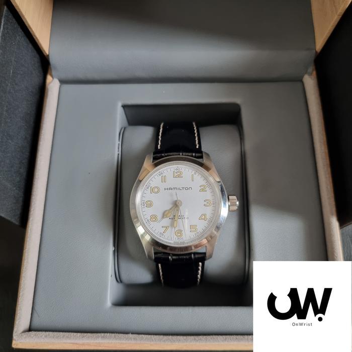 HAMILTON KHAKI FIELD MURPH WHITE 38MM