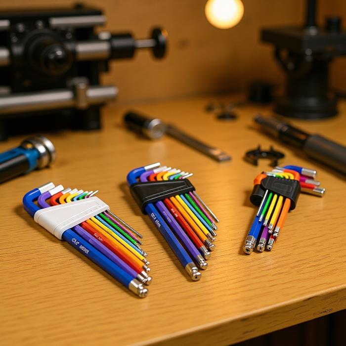 Colorful 9-Piece Set Screwdriver Set Ball Head Handle Combination Inner Hex Wrench Tool Kit Durable 