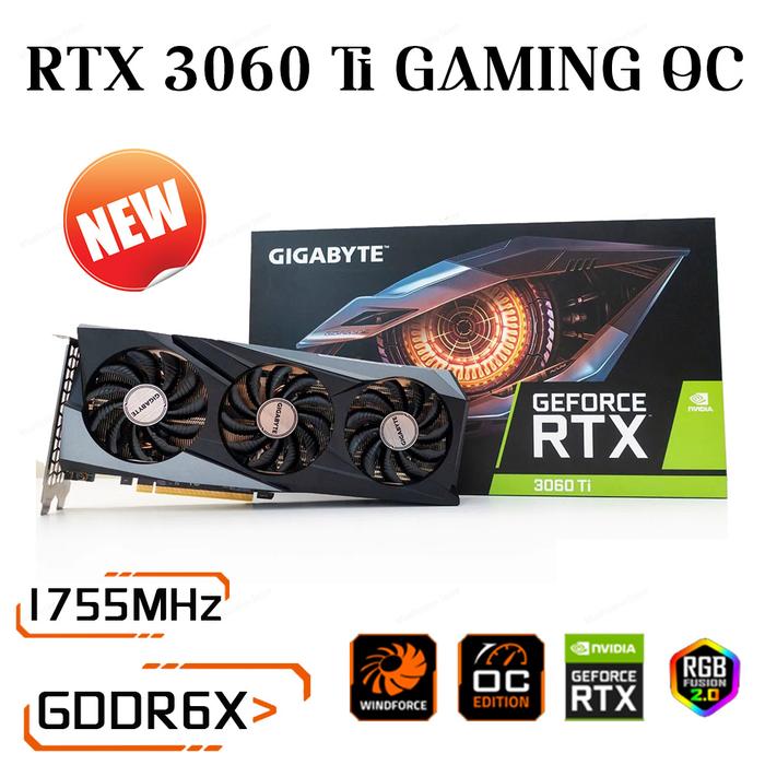 GPU RTX 3060Ti grafis GDDR6 8GB 256bit NVIDIA RTX 30 Series GPU RTX