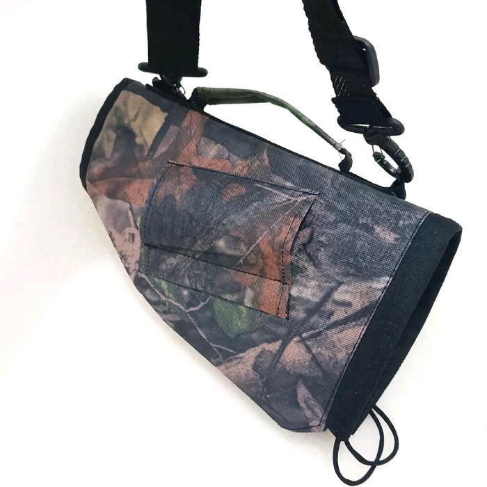 Tas tapau ayam hutan motif camo plus ada saku untuk Tumang/Tiang tancap ayam