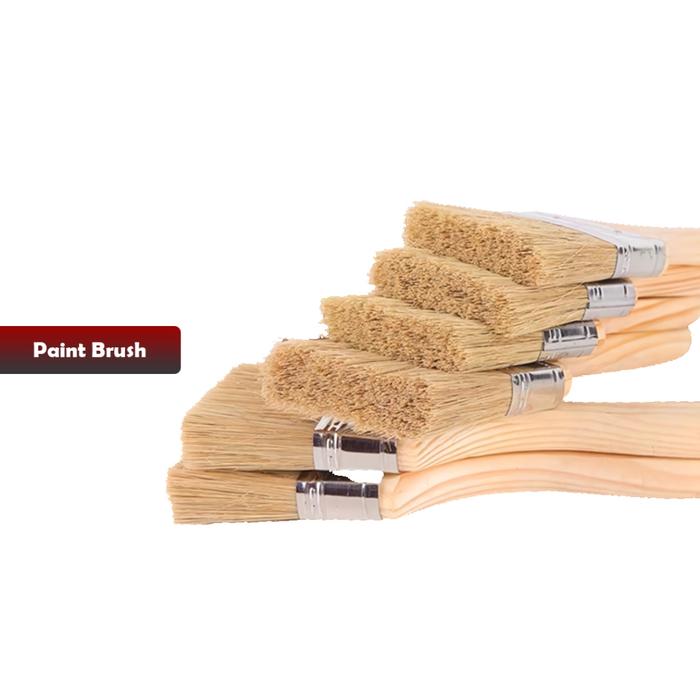 Kuas Kayu Cat 1inch 1,5inch 2inch  2,5inch 3inch 4inch 5inch 6inch Alat Kuas kayu Cat Tembok Paint B