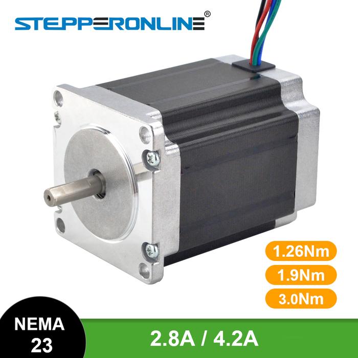 Nema 23 Stepper Motor 3Nm/1.9Nm/1.26Nm 4-lead 2.8A/4.2A 57 Motor